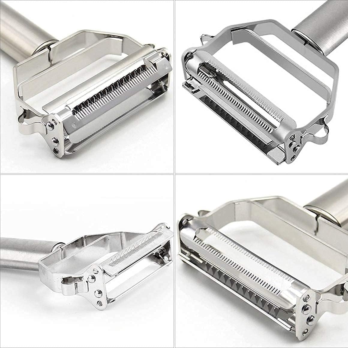 2 in 1 Stainless Steel Julienne Vegetable Peeler