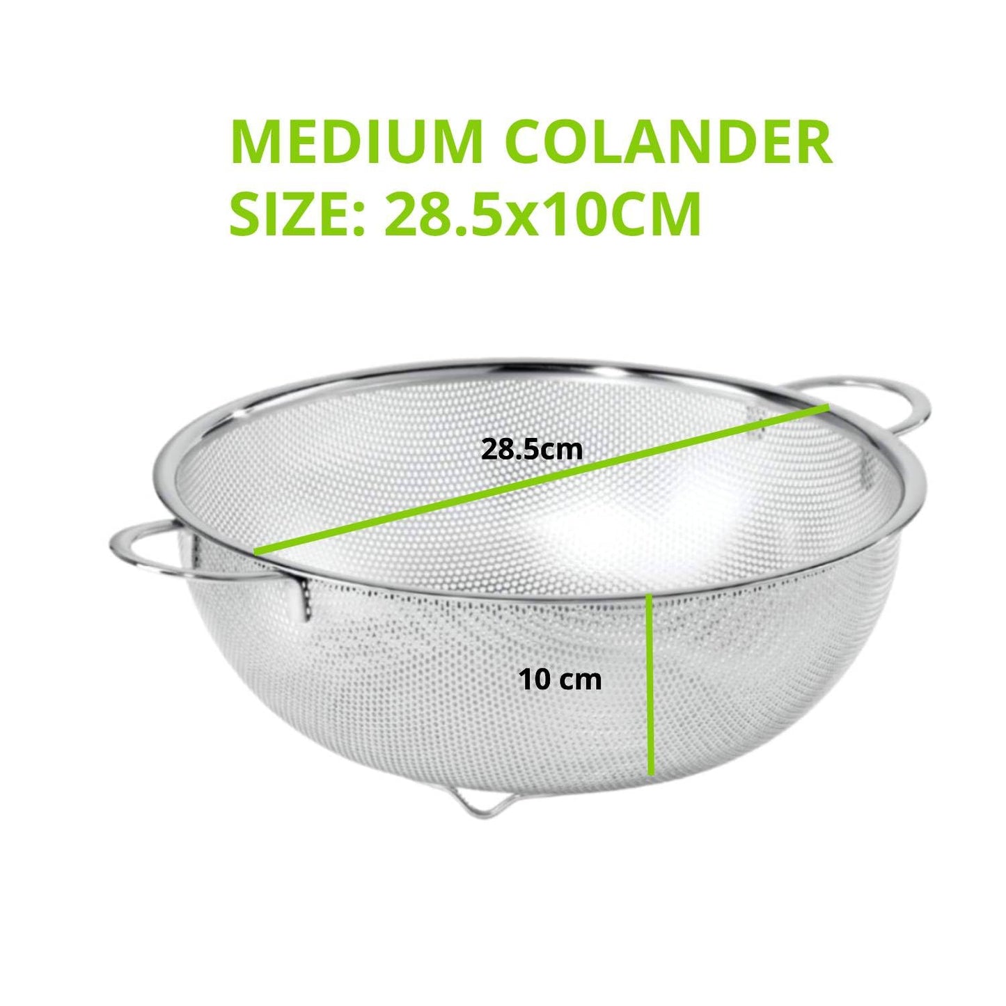 Stainless Steel Colander for Washing Fruits, Rice, Vegetables