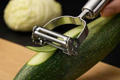 2 in 1 Stainless Steel Julienne Vegetable Peeler