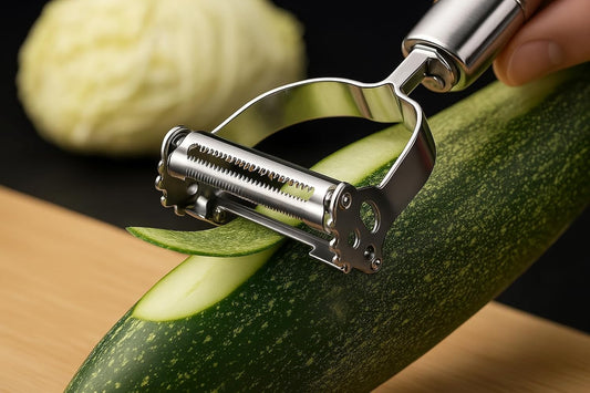 2 in 1 Stainless Steel Julienne Vegetable Peeler