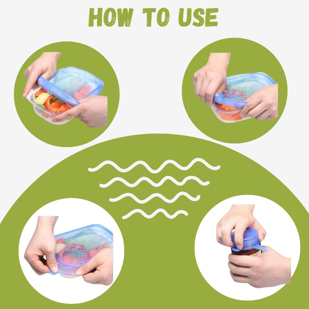 Reusable Silicone Lids for Bowls and Containers