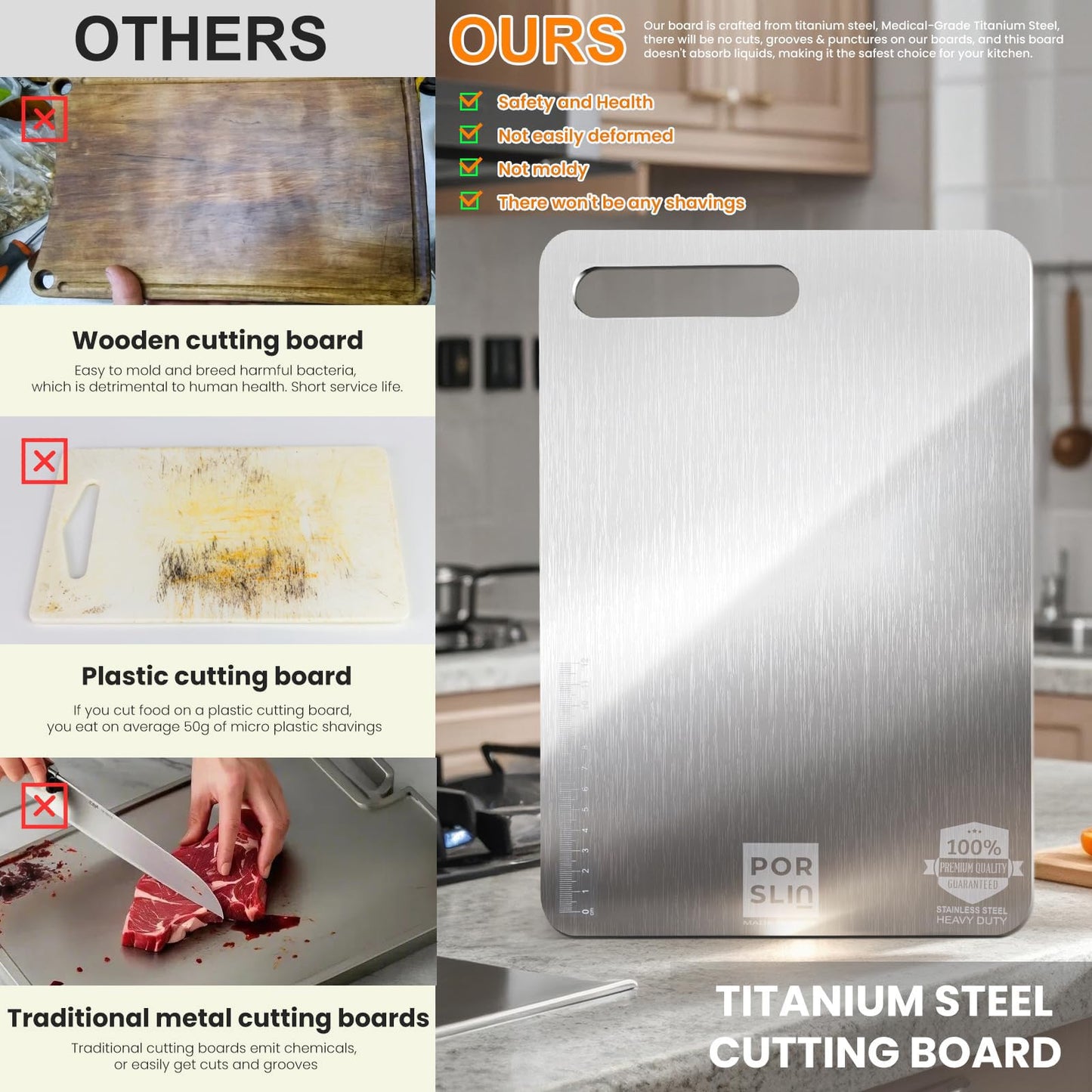 Stainless Steel Chopping Board